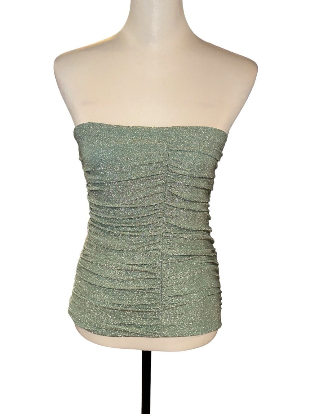 City Studio Strapless Top Small Green